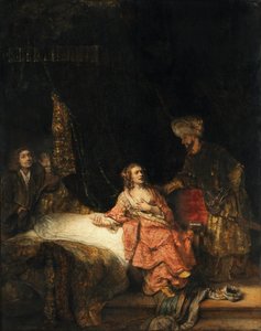 Józef i żona Potifara autorstwa Rembrandt