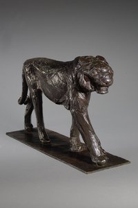 Wielki Królewski Tygrys; Grand Tigre Royal, ok. 1913 (brąz z ciemnobrązową patyną)