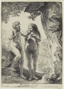 Adam i Ewa autorstwa Rembrandt van Rijn