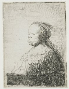 Afrykańska kobieta, 1628-1632 autorstwa Rembrandt van Rijn