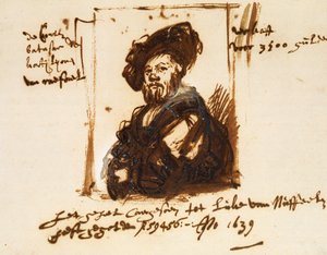 Baldassarre Castiglione, szkic z portretu autorstwa Rembrandt Harmensz. van Rijn