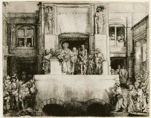 Chrystus przedstawiony ludowi autorstwa Rembrandt van Rijn