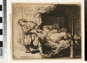 Żona Józefa i Potyfara autorstwa Rembrandt van Rijn