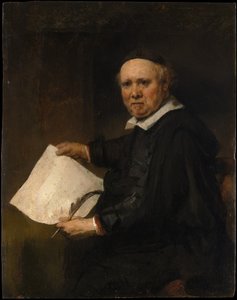 Lieven Willemsz van Coppenol (olej na dębie) autorstwa Rembrandt van Rijn