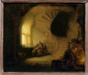 Medytujący filozof ... autorstwa Rembrandt Harmensz. van Rijn