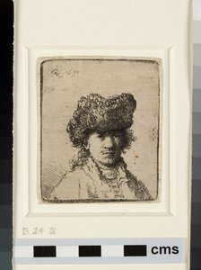 Autoportret w futrzanej czapce autorstwa Rembrandt van Rijn