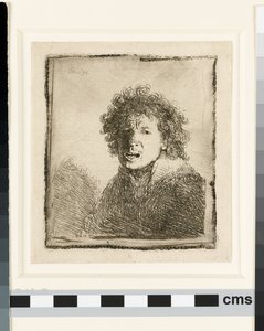 Autoportret z otwartymi ustami autorstwa Rembrandt van Rijn