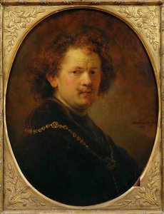 Autoportret z gołą głową ... autorstwa Rembrandt Harmensz. van Rijn