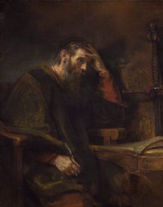 Apostoł Paweł, ok. 1657 (olej na płótnie) autorstwa Rembrandt van Rijn