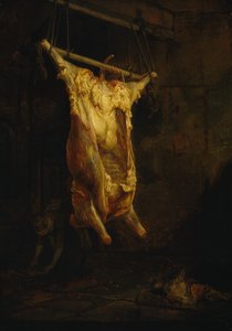Zwłoki wołu, koniec lat trzydziestych XVII wieku (olej na desce)