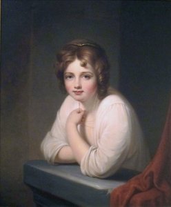 Dziewczyna w oknie (Rosalba Peale) autorstwa Rembrandt Peale