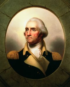 Portret Jerzego Waszyngtona z iluminatorem autorstwa Rembrandt Peale