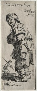 Chłop wołający: „jest bardzo zimno” autorstwa Rembrandt van Rijn
