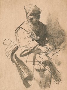 Studium, XVII wiek, 1906 autorstwa Rembrandt van Rijn