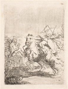 Bitwa kawalerii autorstwa Rembrandt van Rijn