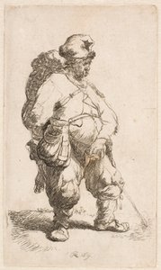 Mężczyzna oddający mocz autorstwa Rembrandt van Rijn