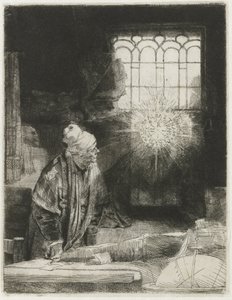 Naukowiec w swoim gabinecie autorstwa Rembrandt van Rijn