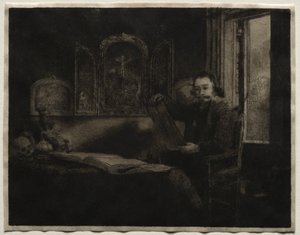 Abraham Francuz, aptekarz autorstwa Rembrandt van Rijn