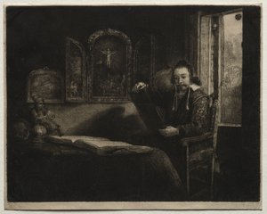 Abraham Francen, Aptekarz, c. 1657. autorstwa Rembrandt van Rijn