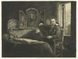 Abraham Francen, aptekarz autorstwa Rembrandt van Rijn
