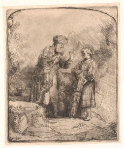 Abraham i Izaak autorstwa Rembrandt van Rijn