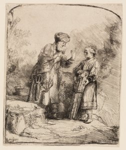 Abraham i Izaak autorstwa Rembrandt van Rijn