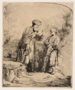 Abraham i Izaak autorstwa Rembrandt van Rijn