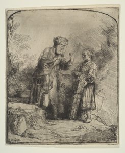 Abraham i Izaak, 1645. autorstwa Rembrandt van Rijn