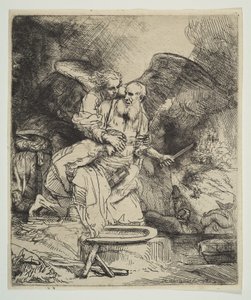 Ofiara Abrahama, 1655. autorstwa Rembrandt van Rijn
