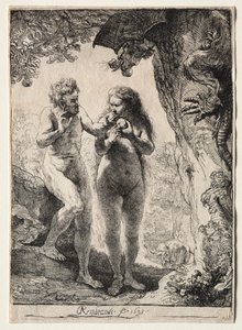 Adam i Ewa autorstwa Rembrandt van Rijn