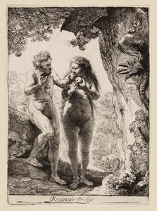 Adam i Ewa autorstwa Rembrandt van Rijn