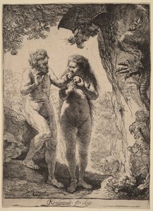 Adam i Ewa autorstwa Rembrandt van Rijn