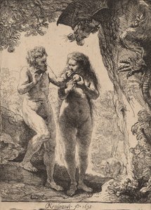 Adam i Ewa, 1638. autorstwa Rembrandt van Rijn