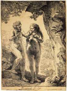 Adam i Ewa, 1638. autorstwa Rembrandt van Rijn