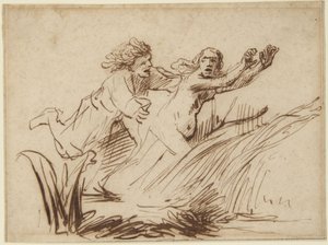 Apollo i Dafne autorstwa Rembrandt van Rijn