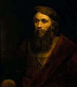 Brodaty mężczyzna w kapeluszu autorstwa Rembrandt van Rijn