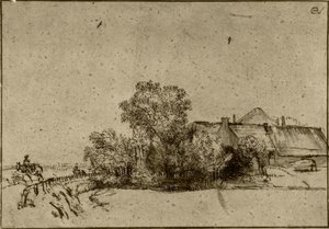 Dom wiejski w Amsteldijk autorstwa Rembrandt van Rijn