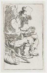 Żebrak ogrzewający sobie ręce autorstwa Rembrandt van Rijn