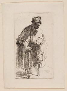 Żebrak z drewnianą nogą autorstwa Rembrandt van Rijn