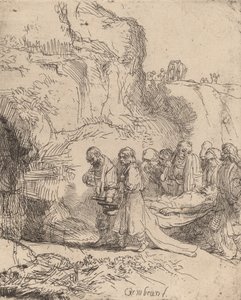 Chrystus zaniesiony do grobu, c. 1645. autorstwa Rembrandt van Rijn
