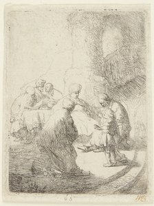 Chrystus spiera się z uczonymi w Piśmie autorstwa Rembrandt van Rijn