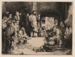 Głoszenie Chrystusa autorstwa Rembrandt van Rijn