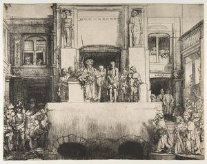 Chrystus przedstawiony ludowi, 1655. autorstwa Rembrandt van Rijn