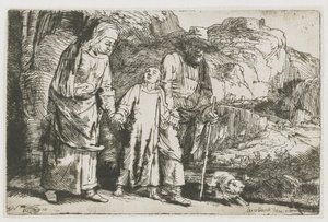 Chrystus powracający ze świątyni z rodzicami Chrystus powracający ze świątyni z rodzicami autorstwa Rembrandt van Rijn