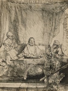 Chrystus w Emaus autorstwa Rembrandt van Rijn