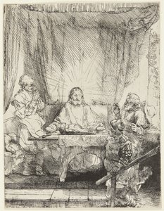 Chrystus w Emaus autorstwa Rembrandt van Rijn