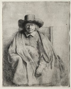 Klemens de Jonghe, handlarz druków, 1651. autorstwa Rembrandt van Rijn