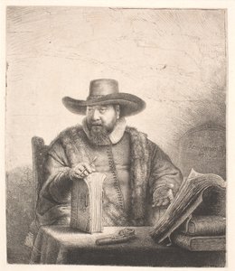 Cornelis Claesz Anslo, menonicki kaznodzieja autorstwa Rembrandt van Rijn