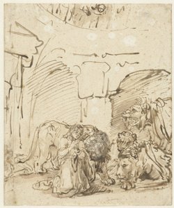 Daniiel w jaskini lwów autorstwa Rembrandt van Rijn