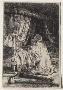 Dawid w modlitwie autorstwa Rembrandt van Rijn